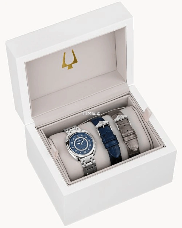 Bulova,Duality 34mm,34mm,Stainless Steel,Blue,Quartz,Sapphire,Crystal Glass,Round,96X160