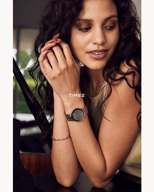 Bulova,Latin GRAMMY® 35mm,35mm,Stainless Steel,Brown,Quartz,Sapphire,Crystal Glass,Round,98L309