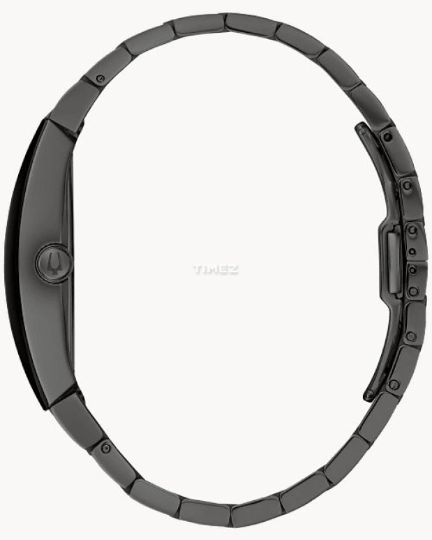 Bulova,Gemini 40mm,40mm,Stainless Steel,Black,Quartz,Hardlex,Tonneau,98D177