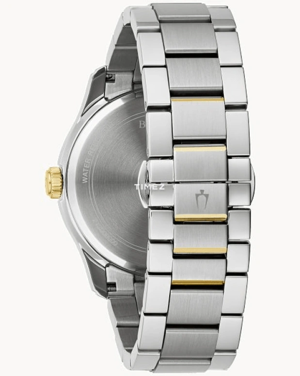 Bulova,Wilton 41mm,41mm,Stainless Steel,Silver White,Quartz,Day,Hardlex,98B391
