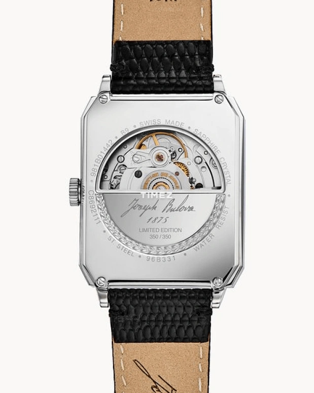 Bulova,Breton 32mm,32mm,Stainless Steel,Pink Red,Automatic,Day,Sapphire,Crystal Glass,96B331