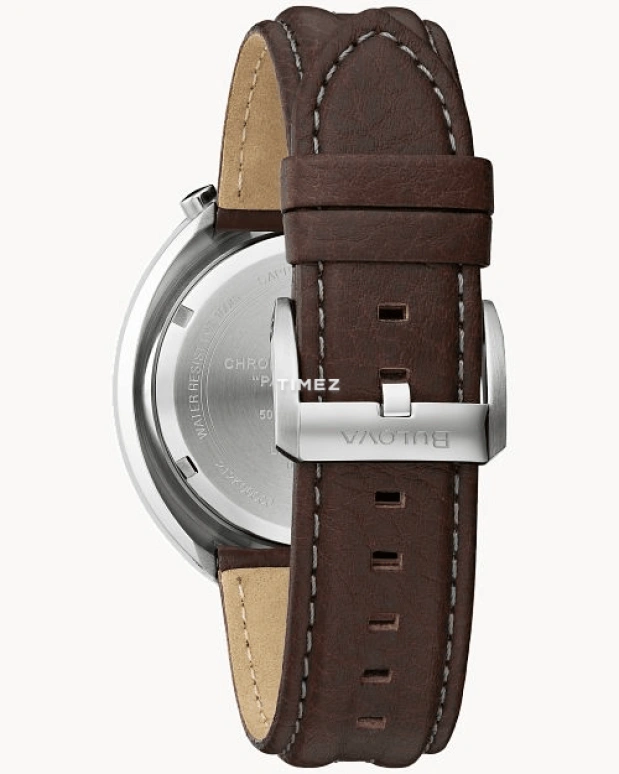Bulova,Parking Meter 43mm,43mm,Stainless Steel,Grey,Blue,Quartz,Chronograph,Day,Dule Time,98B390