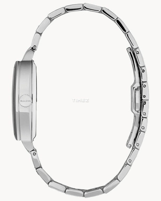 Bulova,Banker 33mm,33mm,Stainless Steel,Black,Automatic,Day,Sapphire,Crystal Glass,96B330
