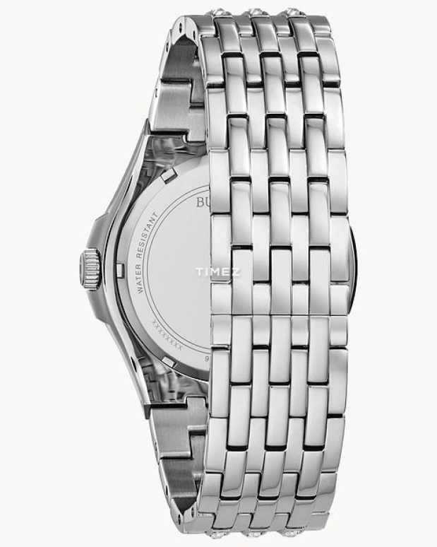 Bulova,Phantom 42mm,42mm,Stainless Steel,Silver White,Quartz,Hardlex,Round,96A236