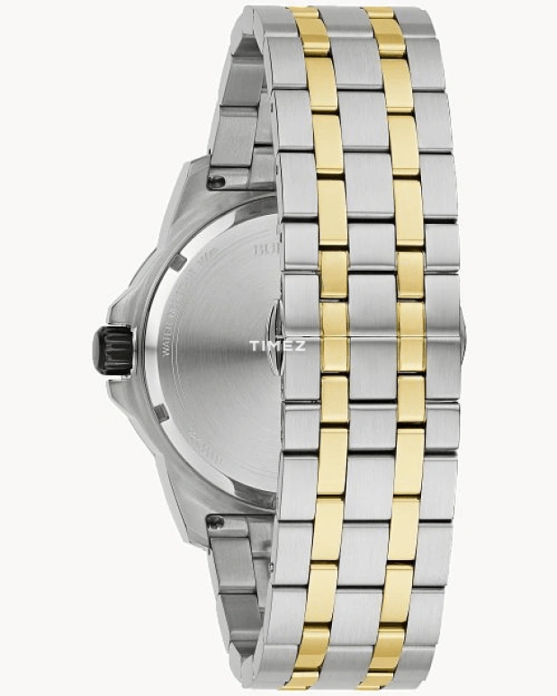 Bulova,Marine Star 44mm,44mm,Stainless Steel,Black,Quartz,Day,Sapphire,Crystal Glass,98D175
