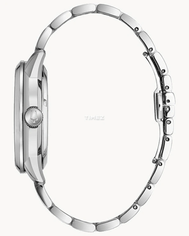 Bulova,Sutton 43mm,43mm,Stainless Steel,Black,Silver,Automatic,Sapphire,Crystal Glass,Round,96A208