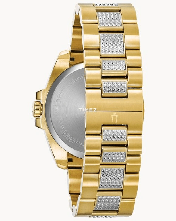 Bulova,Octava 44mm,44mm,Stainless Steel,Blue,Quartz,Date,Day,98C128