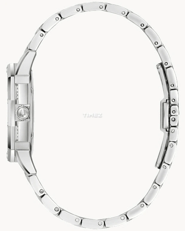Bulova,Octava 34mm,34mm,Stainless Steel,Silver White,Quartz,Hardlex,Round,96L305