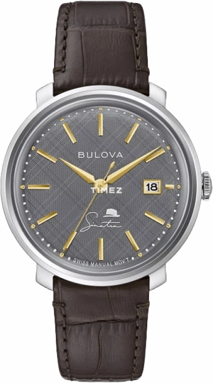 Bulova,The Best is Yet to Come 40mm,40mm,Stainless Steel,Grey,Handwound,Day,Sapphire,Crystal Glass,96B345