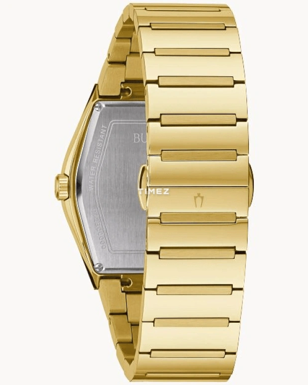 Bulova,Gemini 40mm,40mm,Stainless Steel,Black,Quartz,Hardlex,Tonneau,97A164