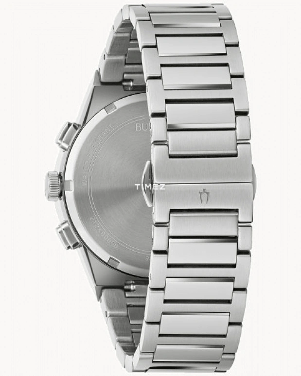 Bulova,Millennia 41mm,41mm,Stainless Steel,Black,Quartz,Chronograph,Date,Day,96C149