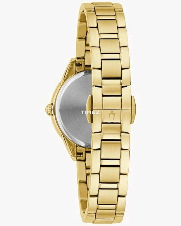 Bulova,Sutton 28mm,28mm,Stainless Steel,White,Quartz,Hardlex,Round,98R297