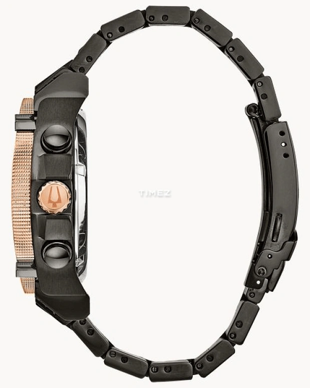 Bulova,Icon 46.50mm,46.50mm,Stainless Steel,Black,Grey,Quartz,Day,Hardlex,98D149