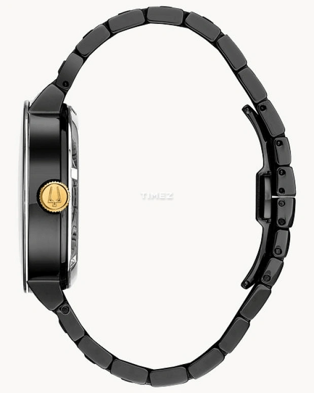 Bulova,Futuro 42mm,42mm,Stainless Steel,Black,Gold,Automatic,Sapphire,Crystal Glass,Round,98A203