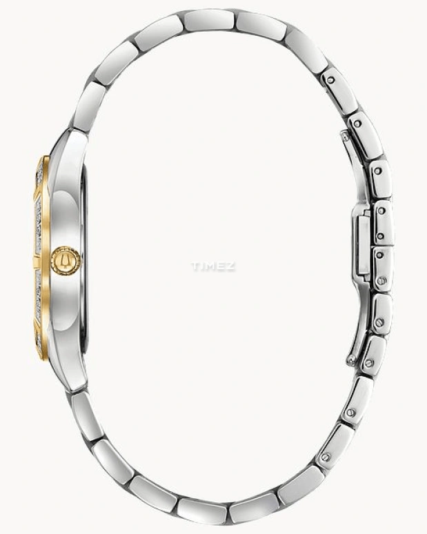 Bulova,Sutton 32.50mm,32.50mm,Stainless Steel,White,Quartz,Sapphire,Crystal Glass,Round,98R263