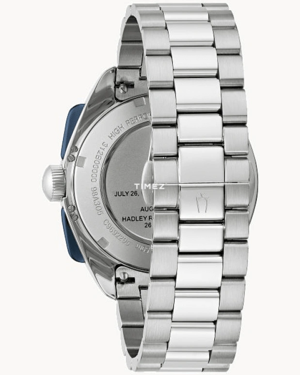 Bulova,Lunar Pilot 43.50mm,43.50mm,Stainless Steel,White,Quartz,Chronograph,Sapphire,Crystal Glass,98K112