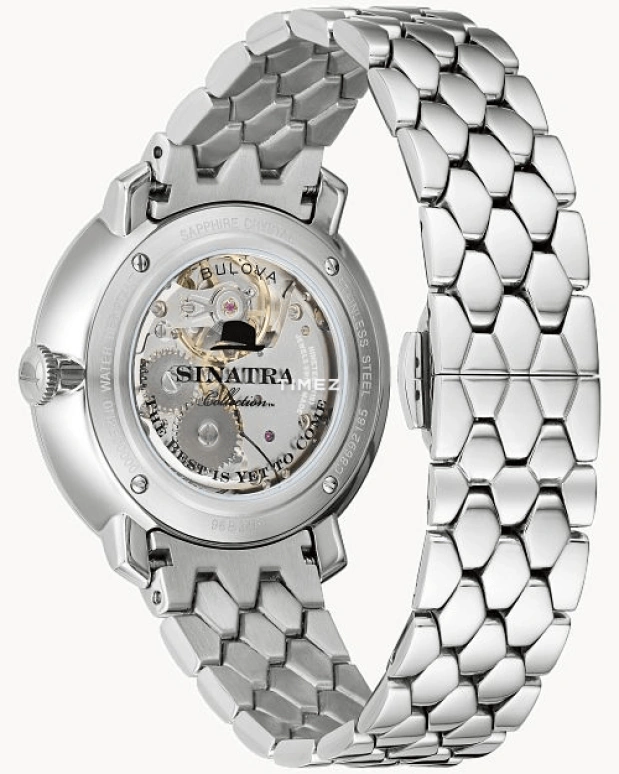 Bulova,The Best is Yet to Come 40mm,40mm,Stainless Steel,Grey,Handwound,Day,Sapphire,Crystal Glass,96B346