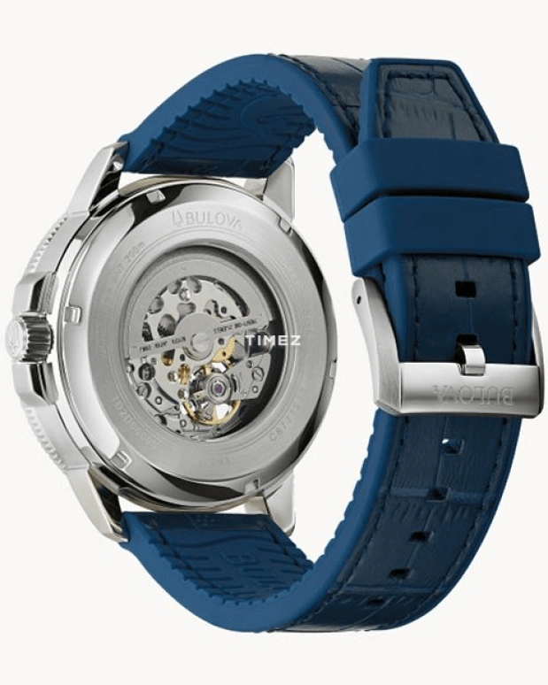 Bulova,Marine Star 45mm,45mm,Stainless Steel,Blue,Automatic,Sapphire,Crystal Glass,Round,96A291