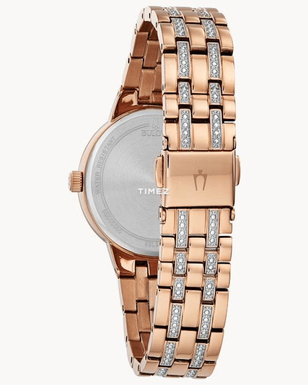 Bulova,Phantom 32.50mm,32.50mm,Stainless Steel,Brown,Quartz,Hardlex,Round,98L266