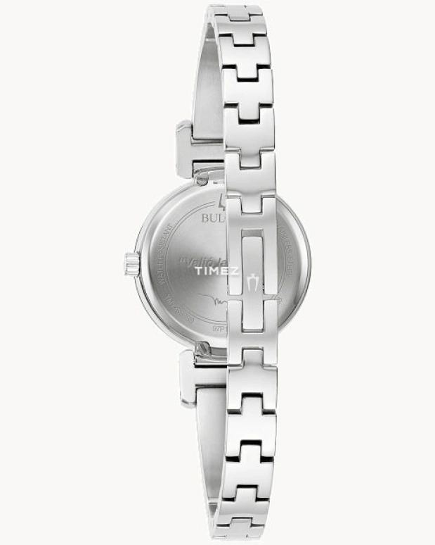 Bulova,Modern 26mm,26mm,Stainless Steel,White,Quartz,Hardlex,Round,96P241