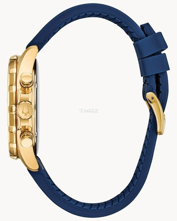 Bulova,Marine Star 43mm,43mm,Stainless Steel,Blue,Quartz,Chronograph,Day,97B168