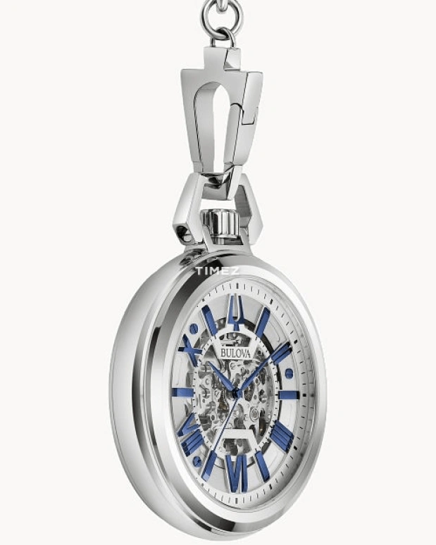 Bulova,Sutton 50mm,50mm,Stainless Steel,Silver White,Automatic,Sapphire,Crystal Glass,Round,96A304