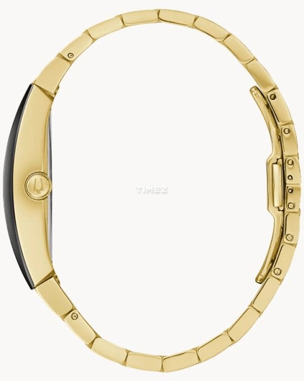 Bulova,Gemini 40mm,40mm,Stainless Steel,Black,Quartz,Hardlex,Tonneau,97A164