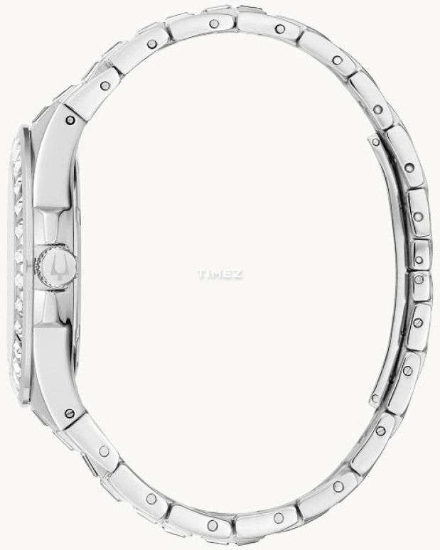 Bulova,Crystal 42mm,42mm,Stainless Steel,Blue,Quartz,Hardlex,Round,96A254