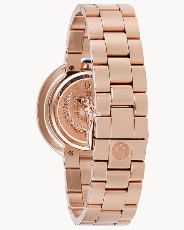 Bulova,Rubaiyat 35mm,35mm,Stainless Steel,Silver White,Quartz,Sapphire,Crystal Glass,Round,98R250