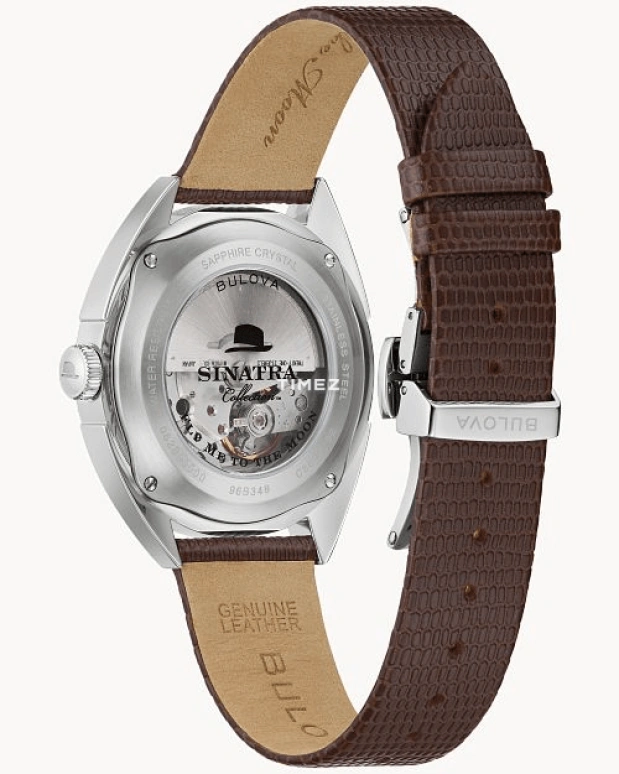Bulova,Fly Me To The Moon 39mm,39mm,Stainless Steel,Black,Automatic,Day,Sapphire,Crystal Glass,96B348