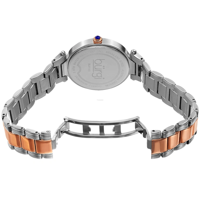 Burgi,Other 35mm,35mm,Stainless Steel,White,Quartz,Day,Hardlex,BUR165TTR