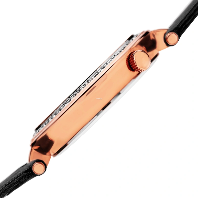 Burgi,Other 40x49mm,40x49mm,Composite,Black,Rose Gold,Quartz,Hardlex,Round,BUR155