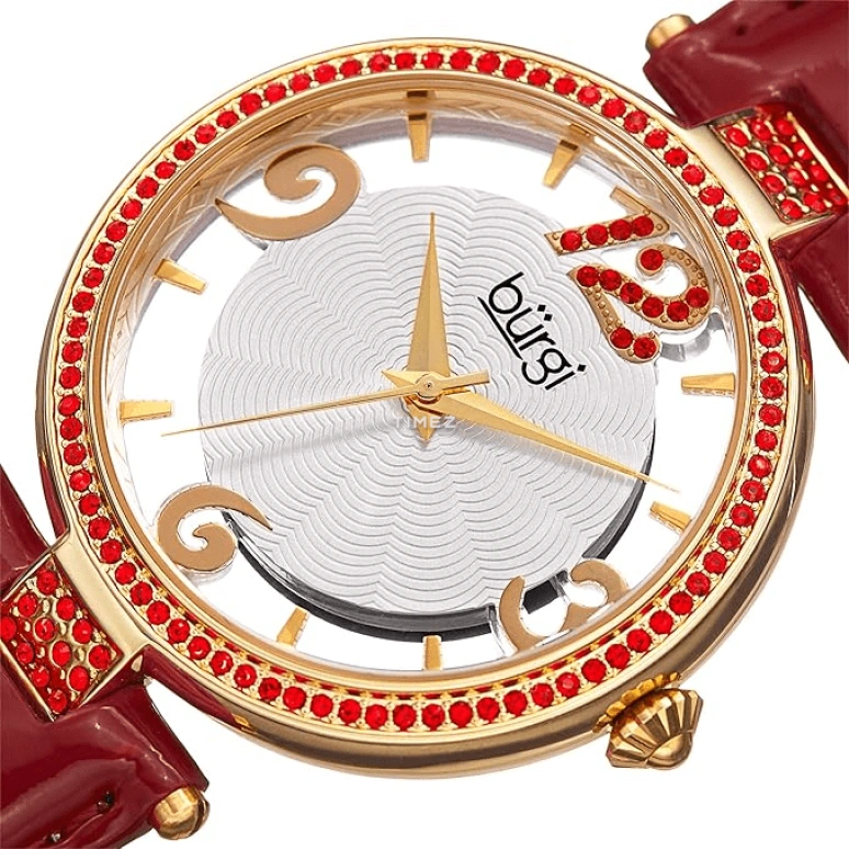 Burgi,Other 38mm,38mm,Composite,Silver,Quartz,Hardlex,Round,BUR150RD