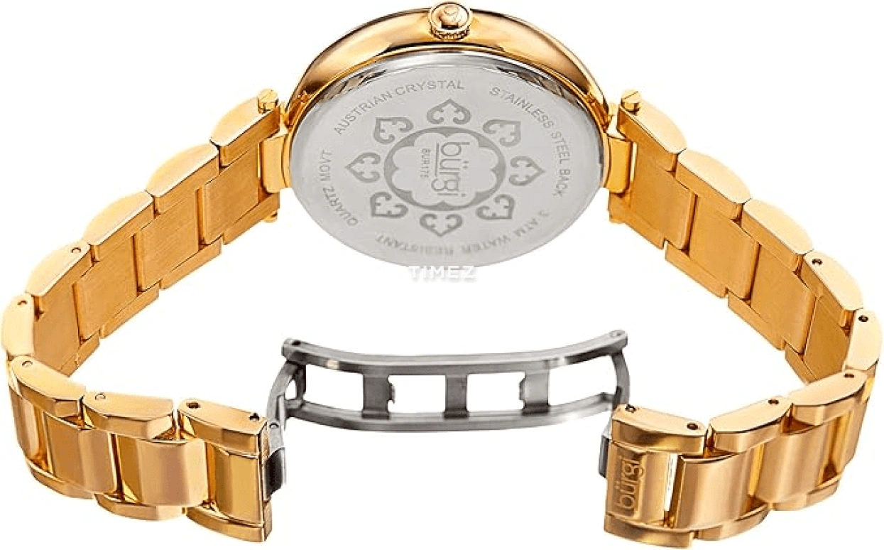 Burgi,Other 39mm,39mm,Composite,Silver,Quartz,Hardlex,Sapphire,Round,BUR175YG