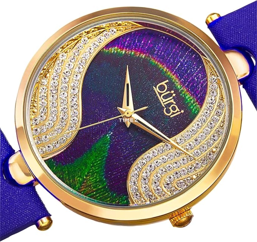 Burgi,Other 38mm,38mm,Composite,Multi-Color,Quartz,Hardlex,Sapphire,Round,BUR131BU