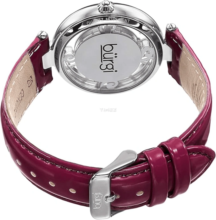 Burgi,Other 38mm,38mm,Composite,Silver,Quartz,Hardlex,Round,BUR150PU