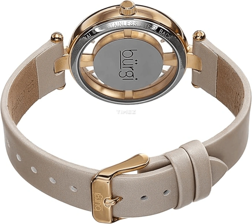 Burgi,Other 38mm,38mm,Composite,Silver,Quartz,Hardlex,Sapphire,Round,BUR104WTG