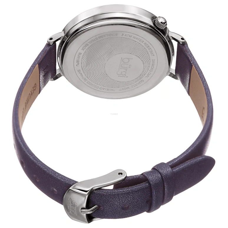 Burgi,Other 37mm,37mm,Composite,White,Purple,Quartz,Hardlex,Round,BUR158PU