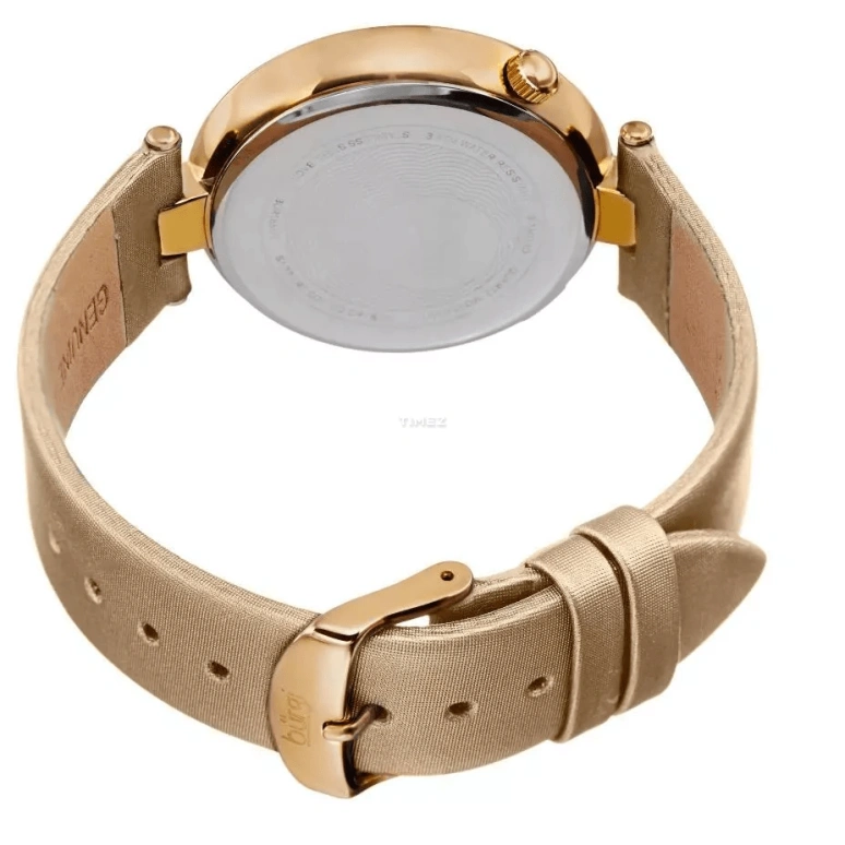 Burgi,Other 40mm,40mm,Composite,Silver,White,Gold,Quartz,Hardlex,Round,BUR155YG