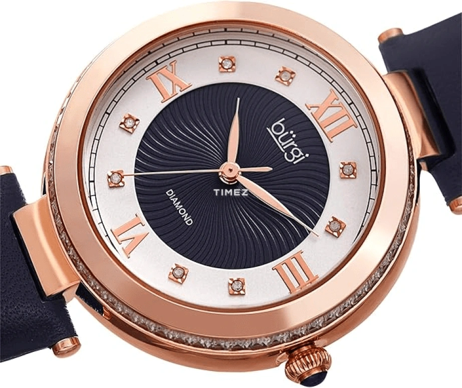 Burgi,Other 38mm,38mm,Composite,White,Blue,Quartz,Hardlex,Round,BUR202BU