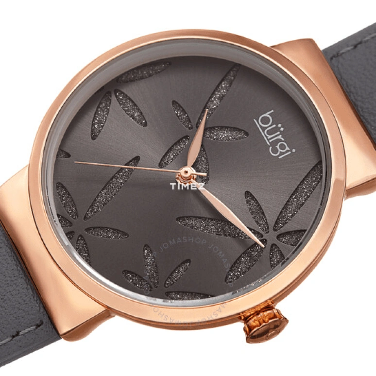 Burgi,Other 34mm,34mm,Composite,Grey,Quartz,Hardlex,Round,BUR191GY