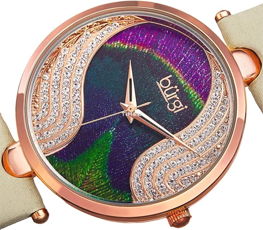 Burgi,Other 38mm,38mm,Composite,Multi-Color,Quartz,Hardlex,Sapphire,Round,BUR131WTR