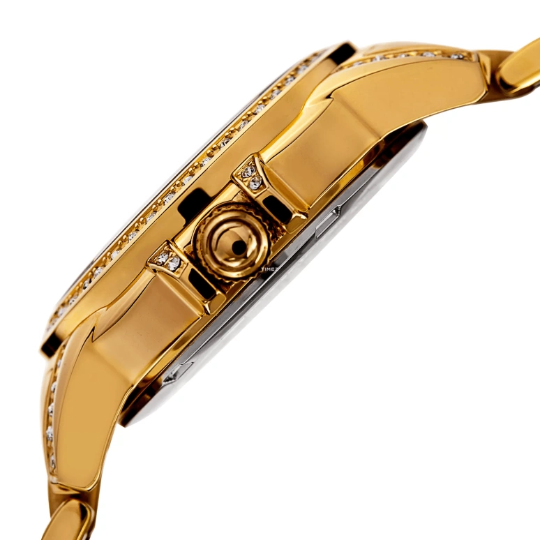 Burgi,Other 33mm,33mm,Stainless Steel,White,Quartz,Day,Hardlex,BUR168YG