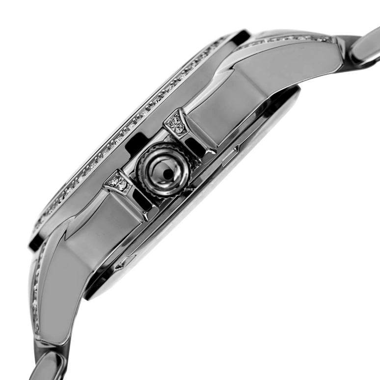 Burgi,Other 33mm,33mm,Stainless Steel,Black,Quartz,Day,Hardlex,BUR168SSB