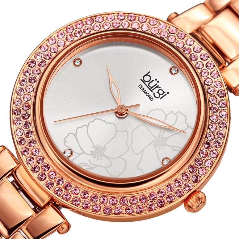 Burgi,Other 36mm,36mm,Composite,Silver,Quartz,Hardlex,Sapphire,Round,BUR179RG