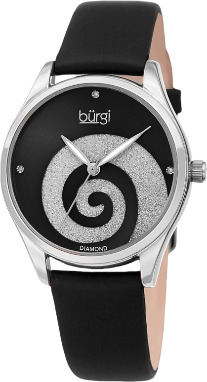 Burgi,Other 37mm,37mm,Aluminium,Black,Quartz,Hardlex,Round,BUR201SSBK