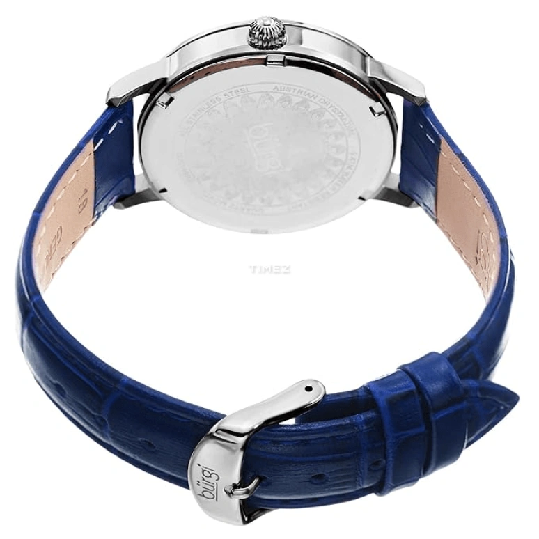 Burgi,Other 36mm,36mm,Stainless Steel,Silver,Quartz,Hardlex,Round,BUR149BU