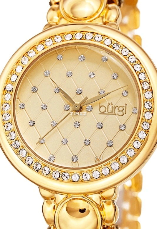 Burgi,Other 36mm,36mm,Aluminium,Gold,Quartz,Hardlex,Round,BUR170YG