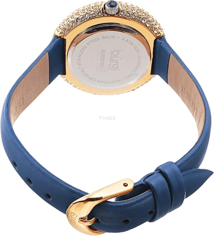 Burgi,Other 36mm,36mm,Brass,Champagne,Quartz,Hardlex,Round,BUR207BU