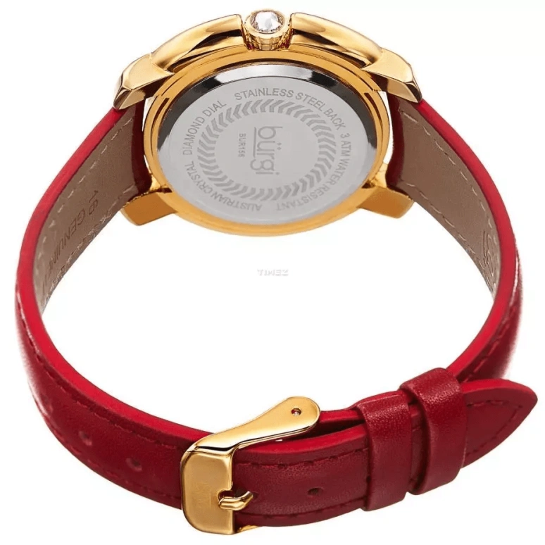 Burgi,Other 37mm,37mm,Composite,White,Quartz,Hardlex,Round,BUR156RD